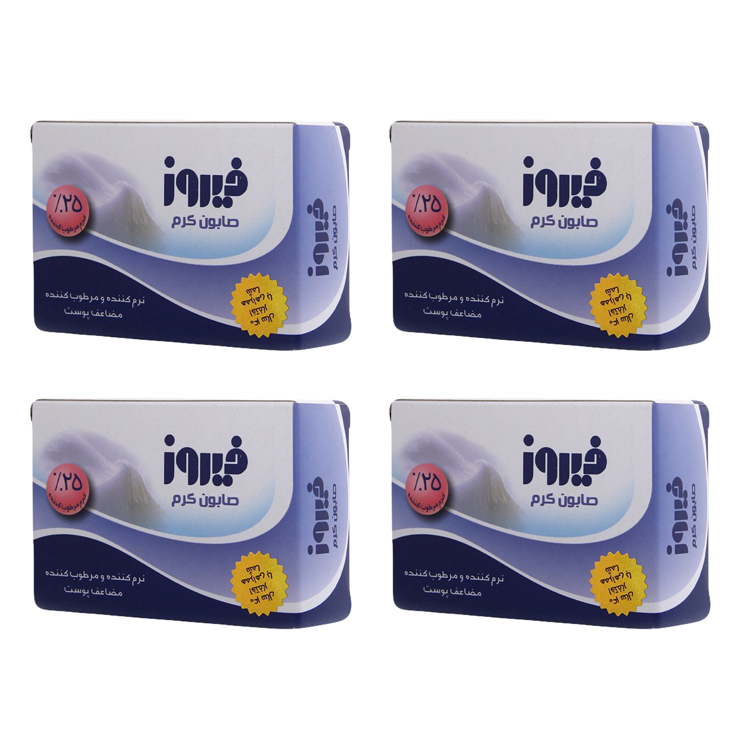 صابون بچه فیروز مدل A10 وزن 120 گرم بسته 4 عددی
