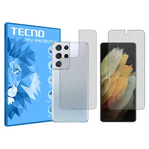 Matte tecno screen protector, HyMTT model, suitable for Samsung Galaxy S21 Ultra mobile phone, along with the phone back protector