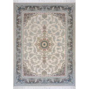 فرش ماشینی  شاهرخ مدل دایان کد P3 زمینه کرم