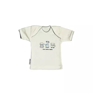 تی شرت آستین کوتاه نوزادی آدمک مدل فیل و زرافه کد 74400