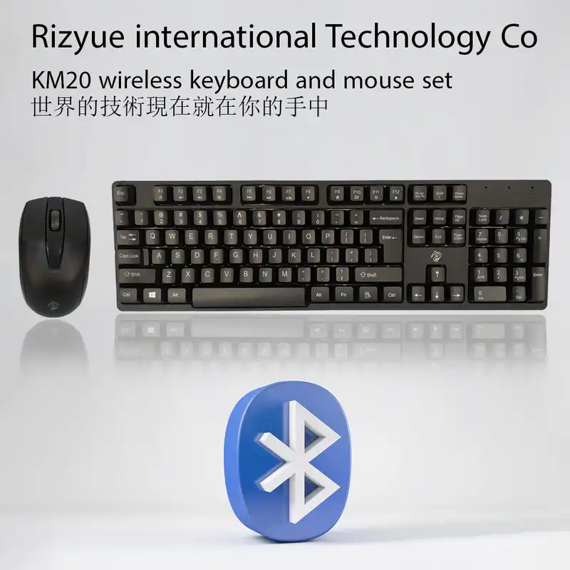 کیبورد و ماوس بیسیم و بلوتوثی مدل KM20