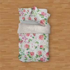 سرویس روتختی مدوپد طرح گل‌نشان مدل PAT00206 یک نفره 4 تکه