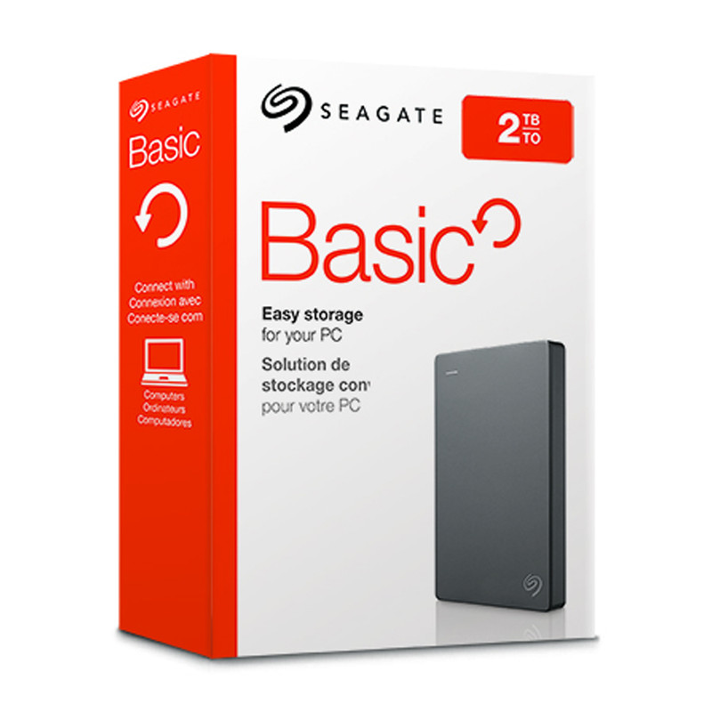 هارد دیسک اکسترنال سیگیت مدل Basic ظرفیت 2 ترابایت با استاندارد ارتباطی USB 3.0
