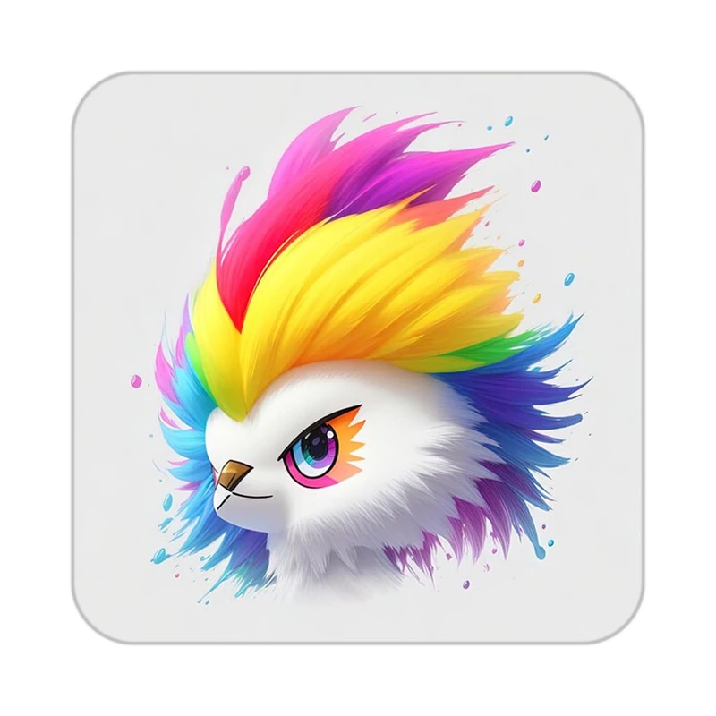 زیر لیوانی کاکتی طرح حیوانات رنگی مدل mp26952