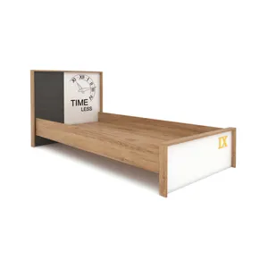 تخت خواب یک نفره وینه چوب مدل ساعت سایز 120×200 سانتی متر