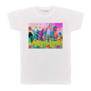 تی شرت بچگانه پرمانه طرح ترول ها کد pmt.4301