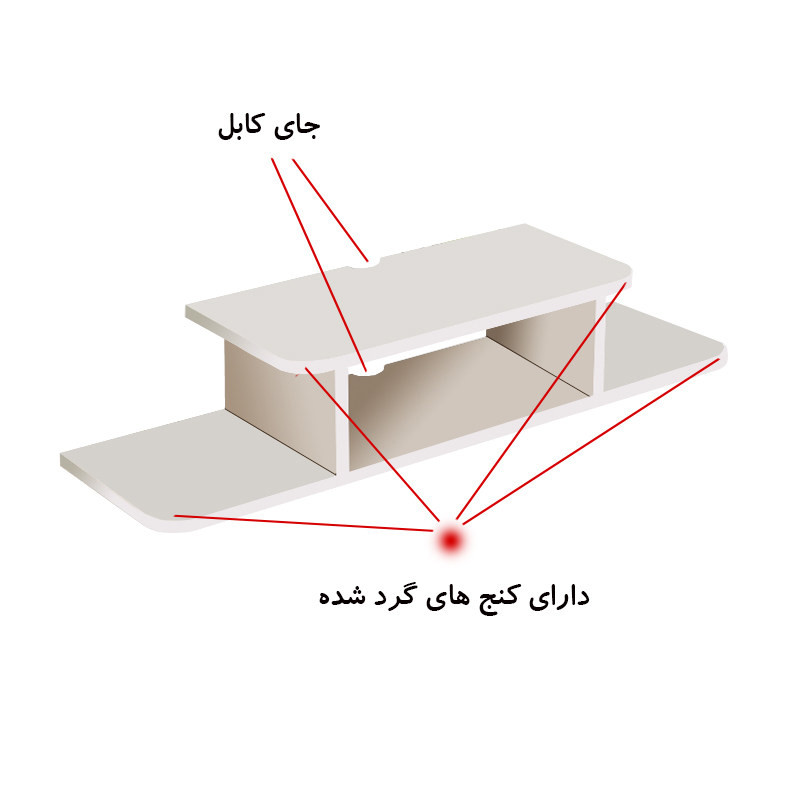 میز تلویزیون دیواری مدل DLF90L
