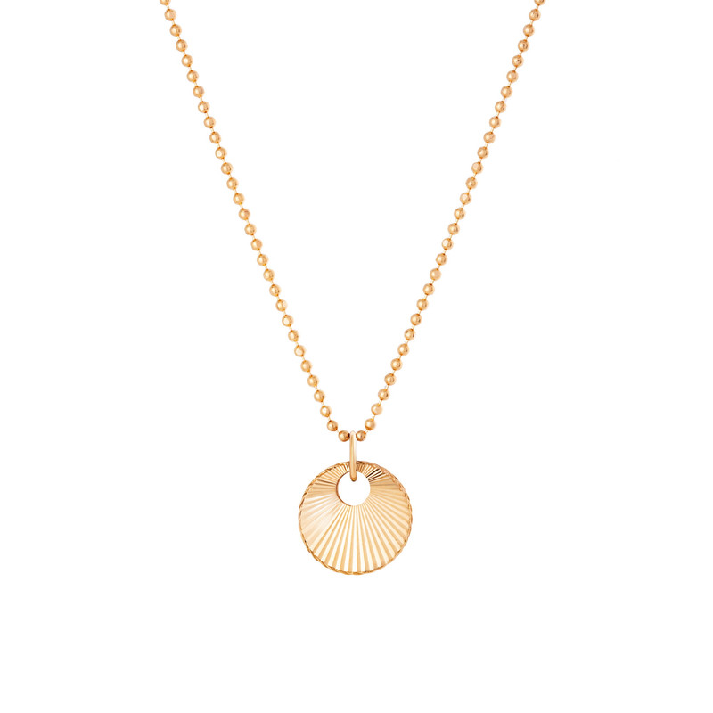 گردنبند طلا 18 عیار زنانه با طرح ساچمه‌ای گالری شیدا مجد مدل اربل