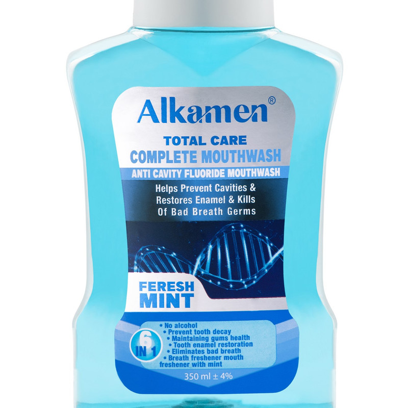 دهان شویه آلکامن مدل Total Care حجم 350 میلی لیتر
