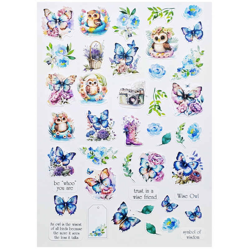 کارت پستال مدل WISE OWL بولت ژورنال و اسکرپ بوک