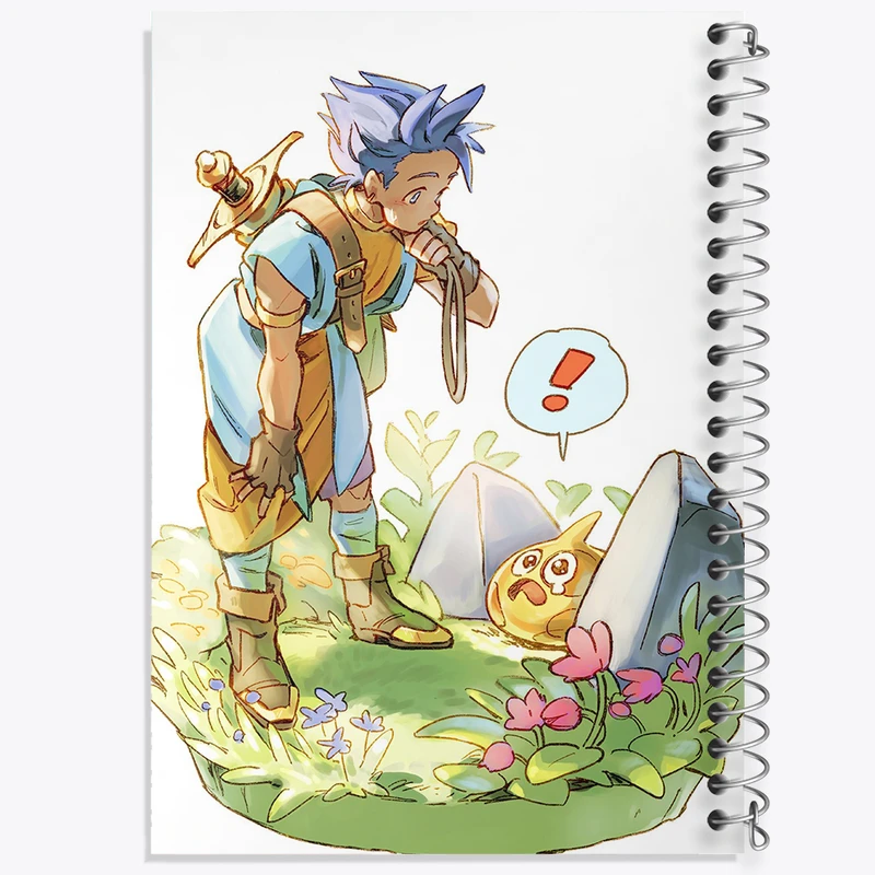 دفتر ژورنال نویسی 50 برگ خندالو مدل نقطه ای طرح بازی دراگون کوئست (Dragon Quest) کد 35232
