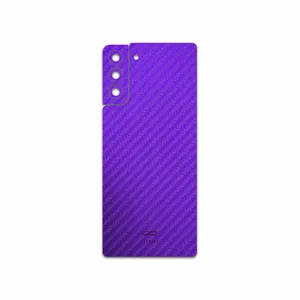 MAHOOT Purple-Fiber Cover Sticker for Samsung Galaxy S21 Plus 5G