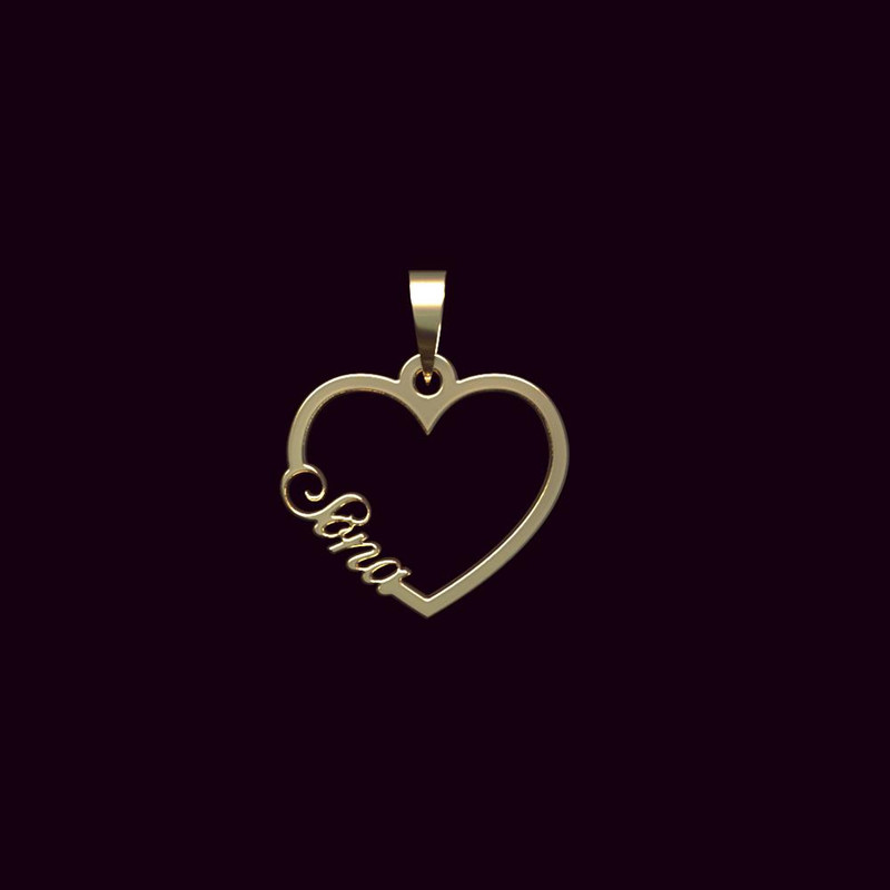 آویز گردنبند طلا 18 عیار زنانه مدوپد مدل اسم سونا sona کد PB1-10449