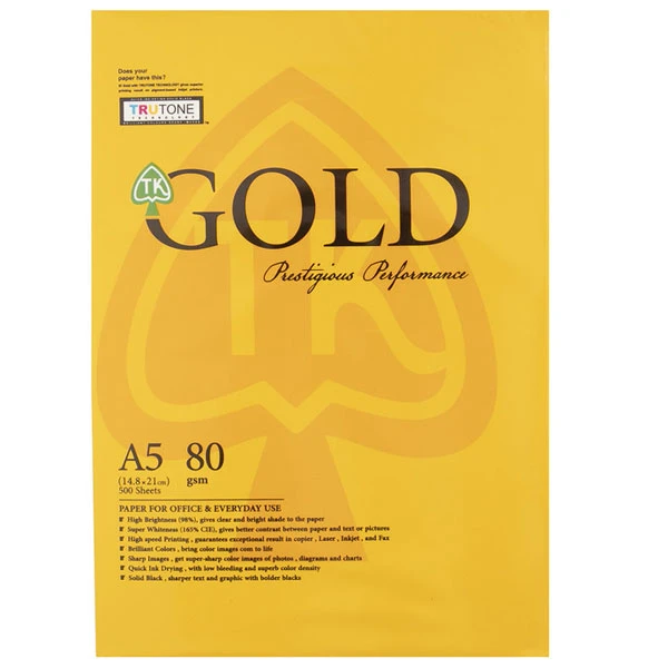 کاغد A5 گلد مدل gold