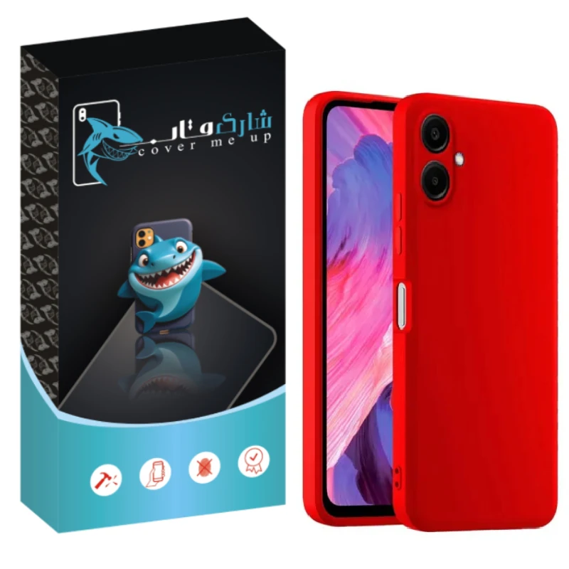 کاور شارک قاب مدل سیلیکونی پاک کنی مناسب برای گوشی موبایل سامسونگ Galaxy A05