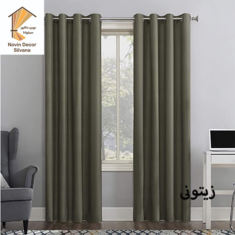 پرده نوین دکور سیلوانا مدل کتان 28 سایز 280 × 140 سانتی متر