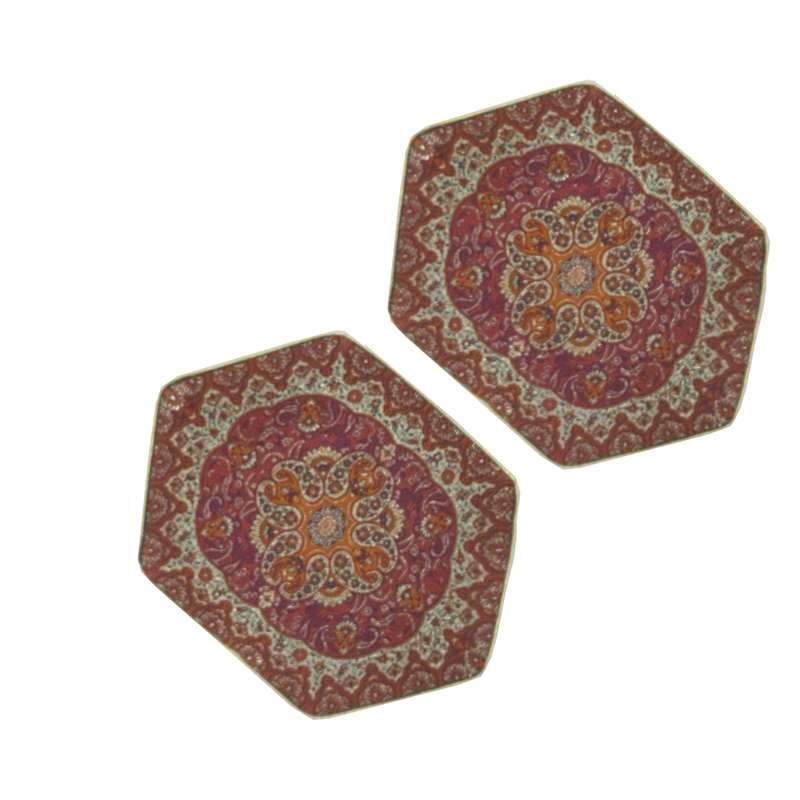 رومیزی ترمه مدل شاه پسند کد ASALI-987 بسته دو عددی