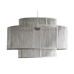 چراغ آویز تزئینی مدل دست بافت 3 طبقه کد 22