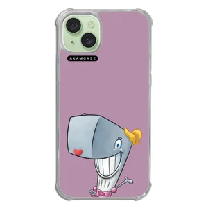 AKAM AMC-WTA15PLUS-SPONGE BOB17 Cover For Apple iPhone 15 Plus
