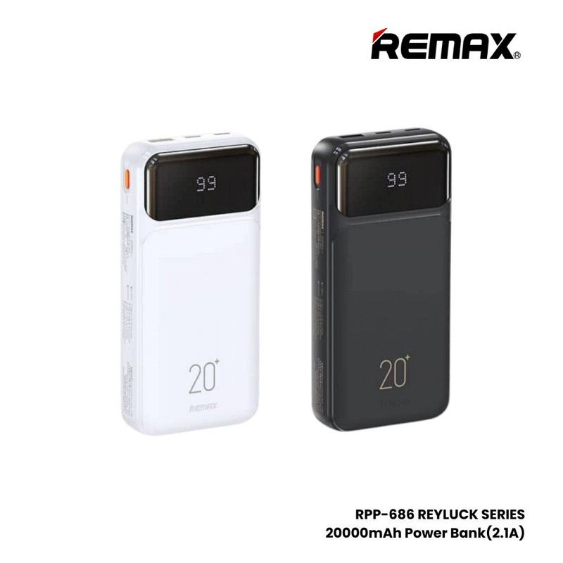 پاوربانک ریمکس مدل RPP-686 ظرفیت 20000 میلی آمپر ساعت