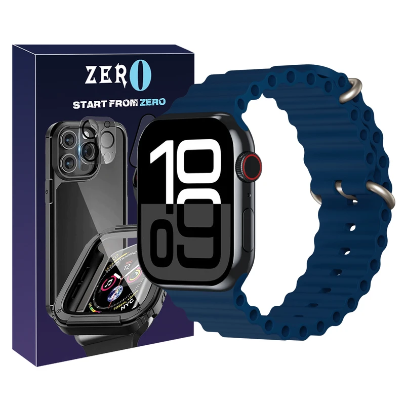 بند زیرو مدل Ocean ZR مناسب برای اپل واچ سری 10 سایز 42 میلی متری