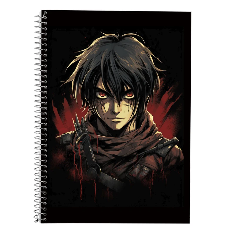 دفتر زبان 50 برگ مدوپد مدل سه خط طرح تایتان Titan کد DF12004