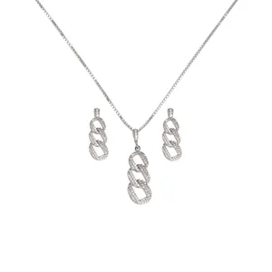 نیم ست نقره زنانه مدل 22304