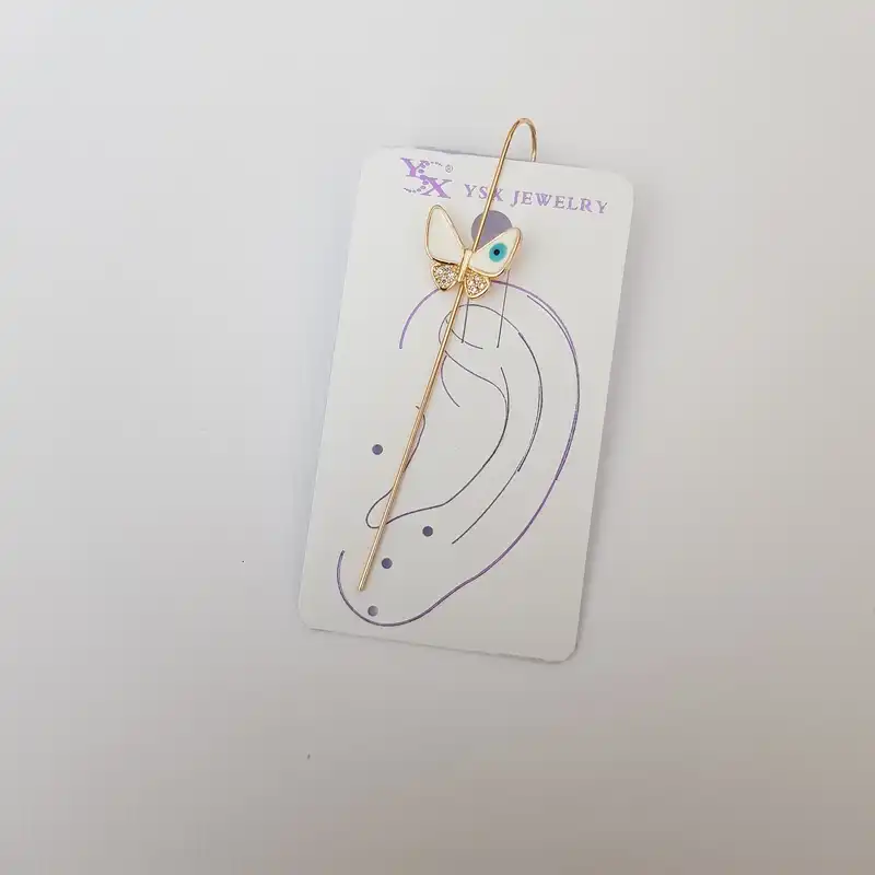 گوشواره زنانه وای اس ایکس مدل کراس پروانه ای