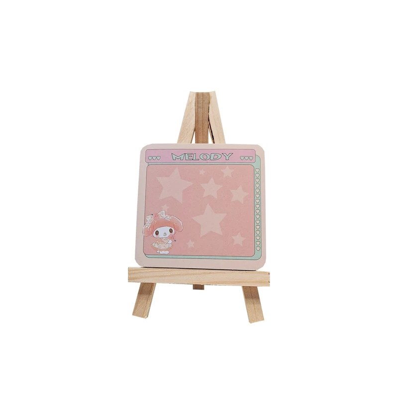 کاغذ یادداشت كد 08 چوبي سايز 10*10 سانتي متر  به همراه پایه