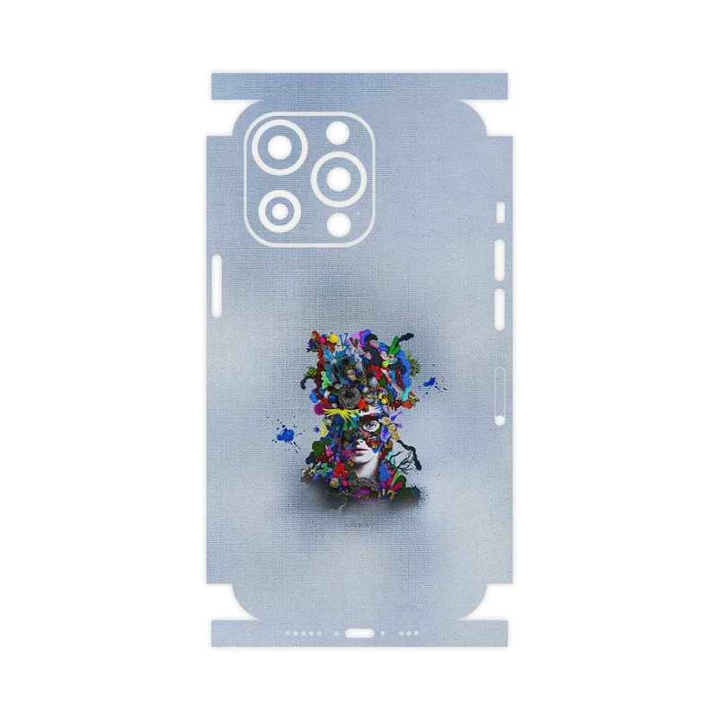 برچسب پوششی ماهوت مدل Collage of surreal Portrait of Women 4-FullSkin مناسب برای گوشی موبایل اپل iphone 13 Pro