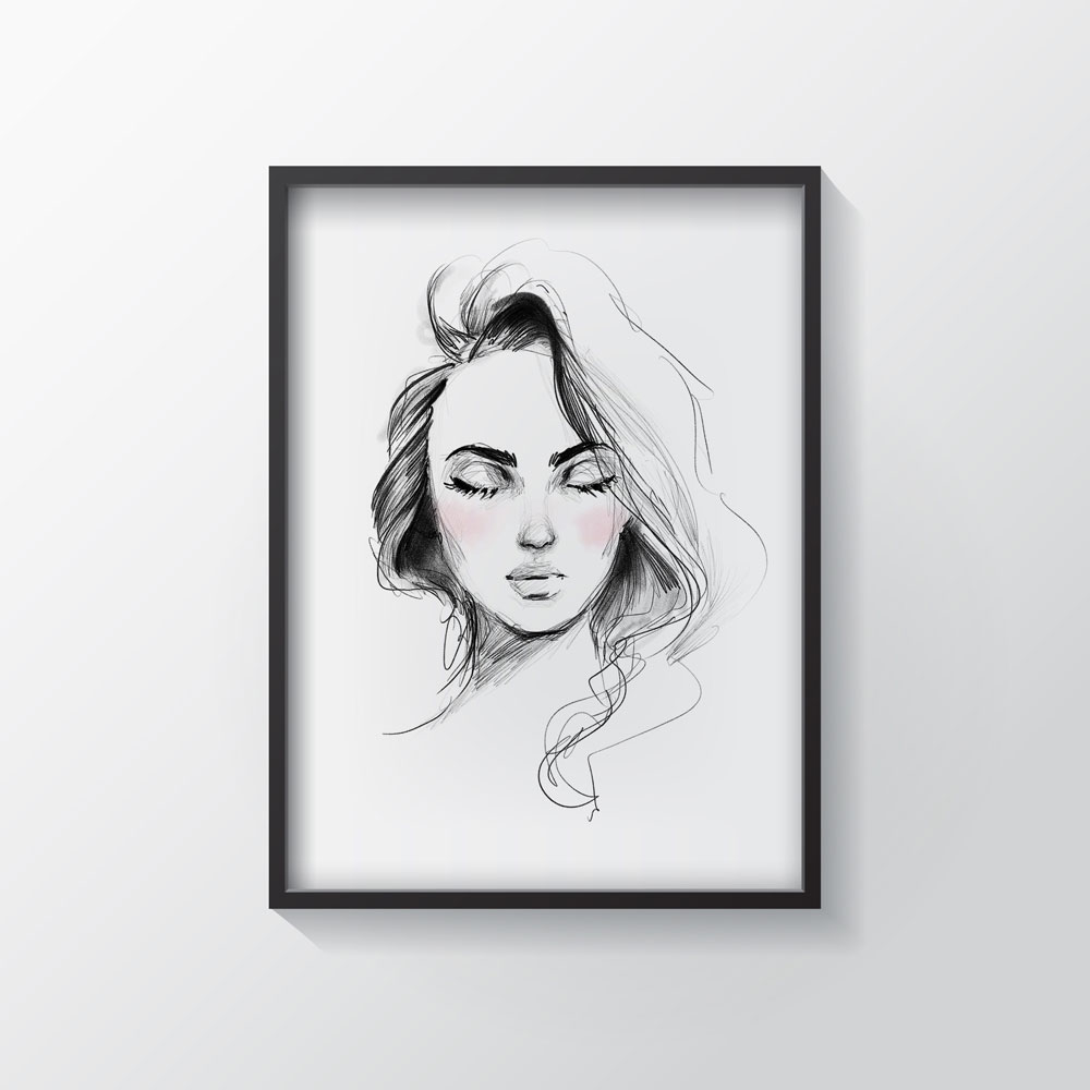 تابلو سالی وود مدل آرامش کد T320411