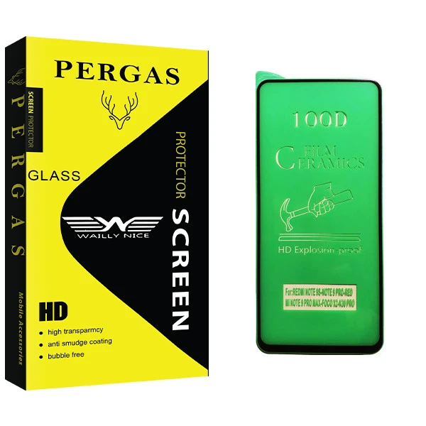 محافظ صفحه نمایش سرامیکی وایلی نایس مدل Pergas Glass مناسب برای گوشی موبایل شیائومی Redmi Note 9 Pro Max