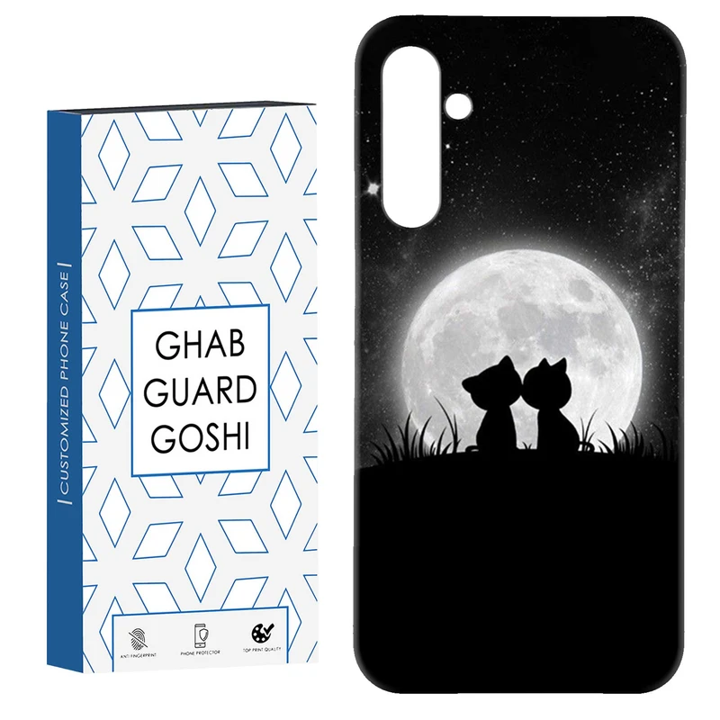 کاور قاب گارد گوشی طرح گربه ماه کد Dimo-459 مناسب برای گوشی موبایل سامسونگ Galaxy A34 / A34 5g