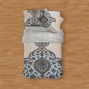 سرویس روتختی مدوپد طرح کاشی وسمه مدل png00025 یک نفره 4 تکه