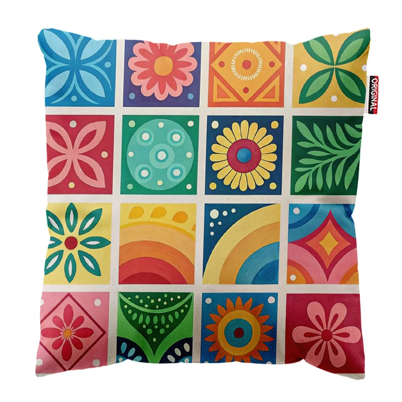 کوسن پاد آفرین مدل اسلیمی های زیبا کد 45 سایز 30*30 سانتی متر