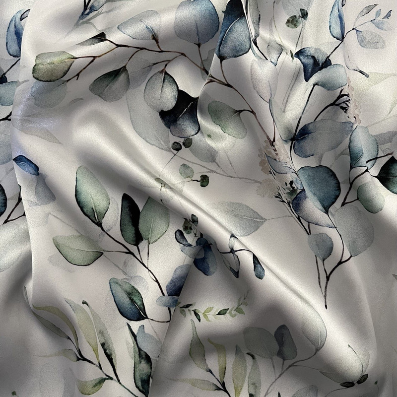 رو بالشی مدل ساتن ابریشم طرح برگ