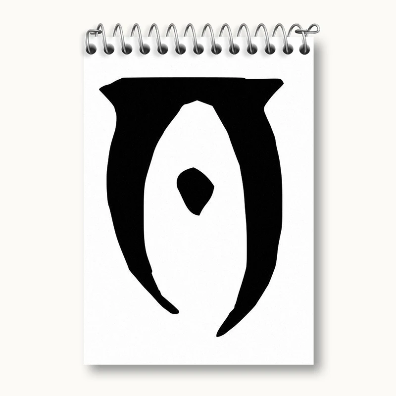 دفتر یادداشت 50 برگ خندالو مدل بازی اسکایریم (Skyrim) کد 32752
