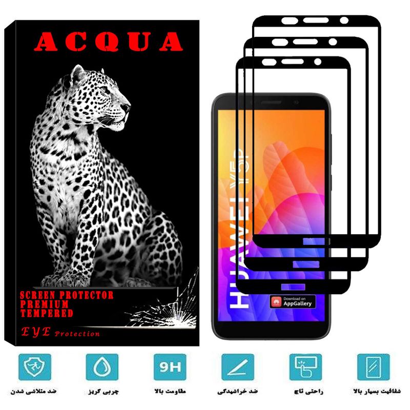 محافظ صفحه نمایش آکوا مدل HW مناسب برای گوشی موبایل هوآوی Y5p بسته 3 عددی