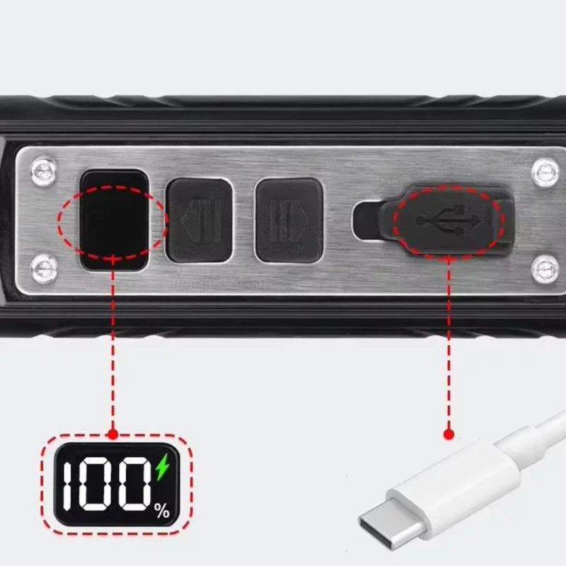 چراغ قوه دستی مدل 6LED UV با نور چند رنگ