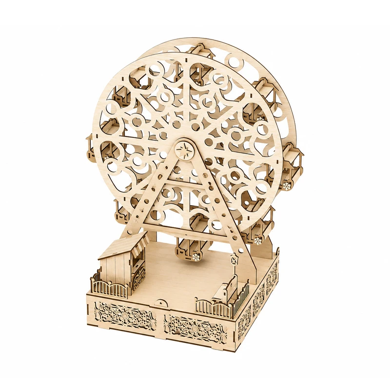 ساختنی 118 تکه مدل چرخ و فلک چوبی کد M462