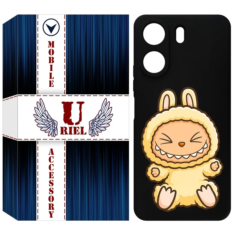 کاور یوریل مدل KSH کد 135 طرح عروسک لبوبو مناسب برای گوشی موبایل شیائومی Redmi 13C 4G / Poco C65