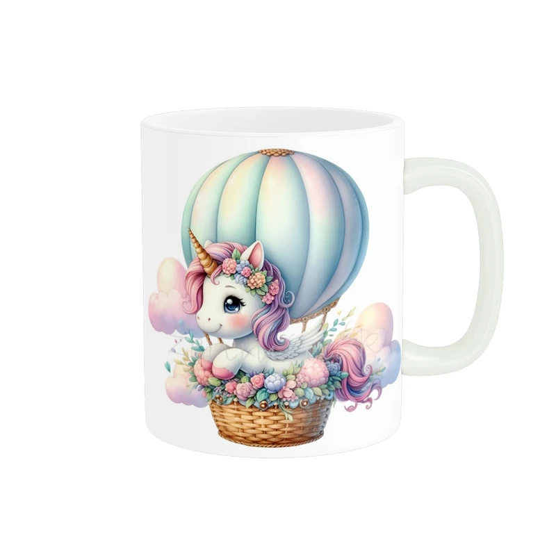 ماگ پاد آفرین طرح اسب تک شاخ کد 4552