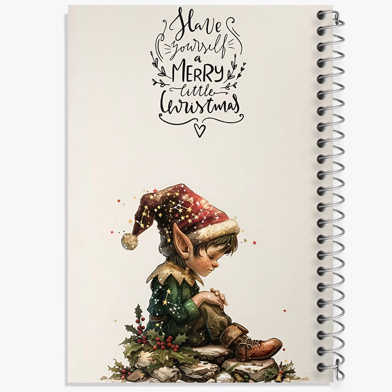 دفتر نقاشی 50 برگ خندالو طرح کوتوله ی کریسمس کد F5809