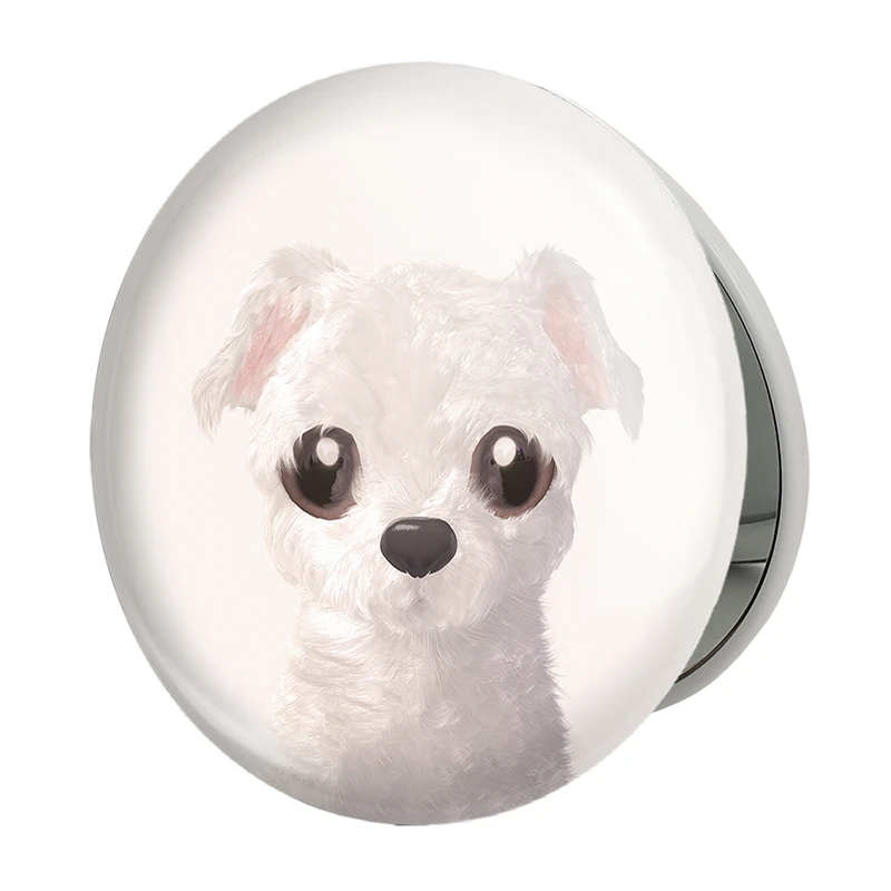 آینه جیبی خندالو طرح سگ مدل تاشو کد 28248 