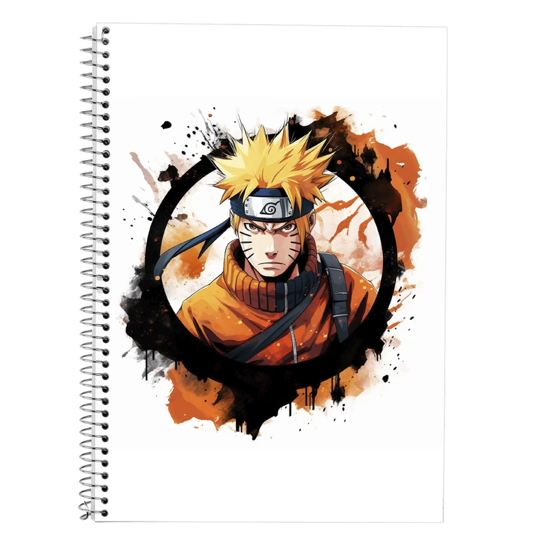 دفتر زبان 50 برگ مدوپد مدل دوخط طرح Naroto کد DF11294