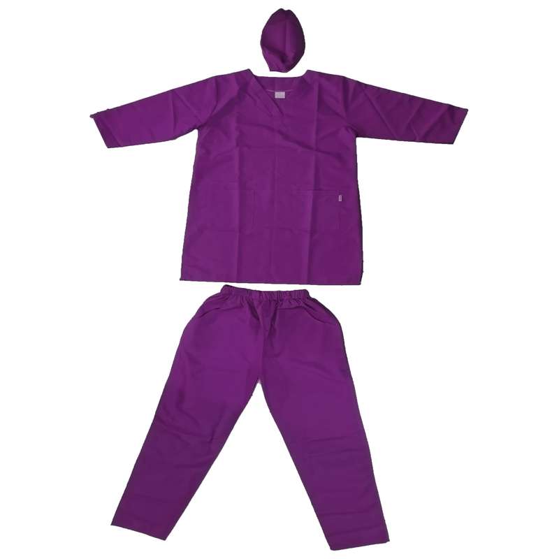 روپوش و شلوار پزشکی زنانه طبپوش مدل 304 به همراه کلاه