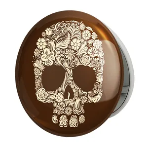 آینه جیبی خندالو طرح اسکلت Skleton مدل تاشو کد 1162 