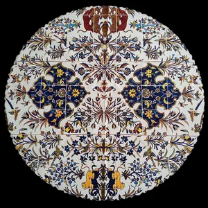 رومیزی طرح گل و مرغ کد RN-02