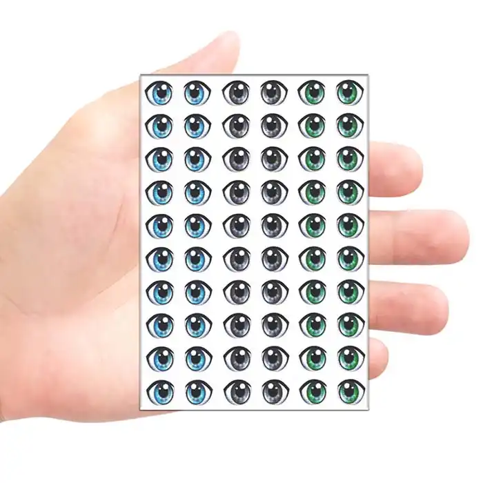 چشم عروسک مدل رزینی 10 میل کد 2 مجموعه 60 عددی