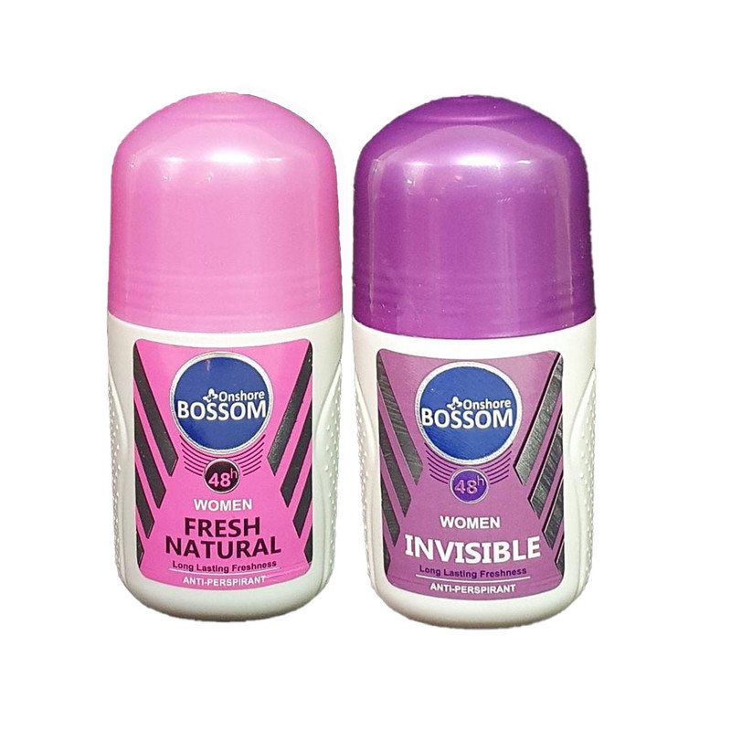 رول ضد تعریق انشور بوسوم مدل deep - Fresh Natural -  Invisible حجم 75 میلی لیتر مجموعه 3 عددی